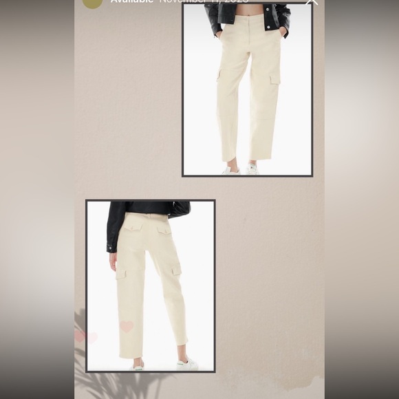 Wilfred Free Maeve Birch Cream Cargo Pants NWT - Picture 5 of 6